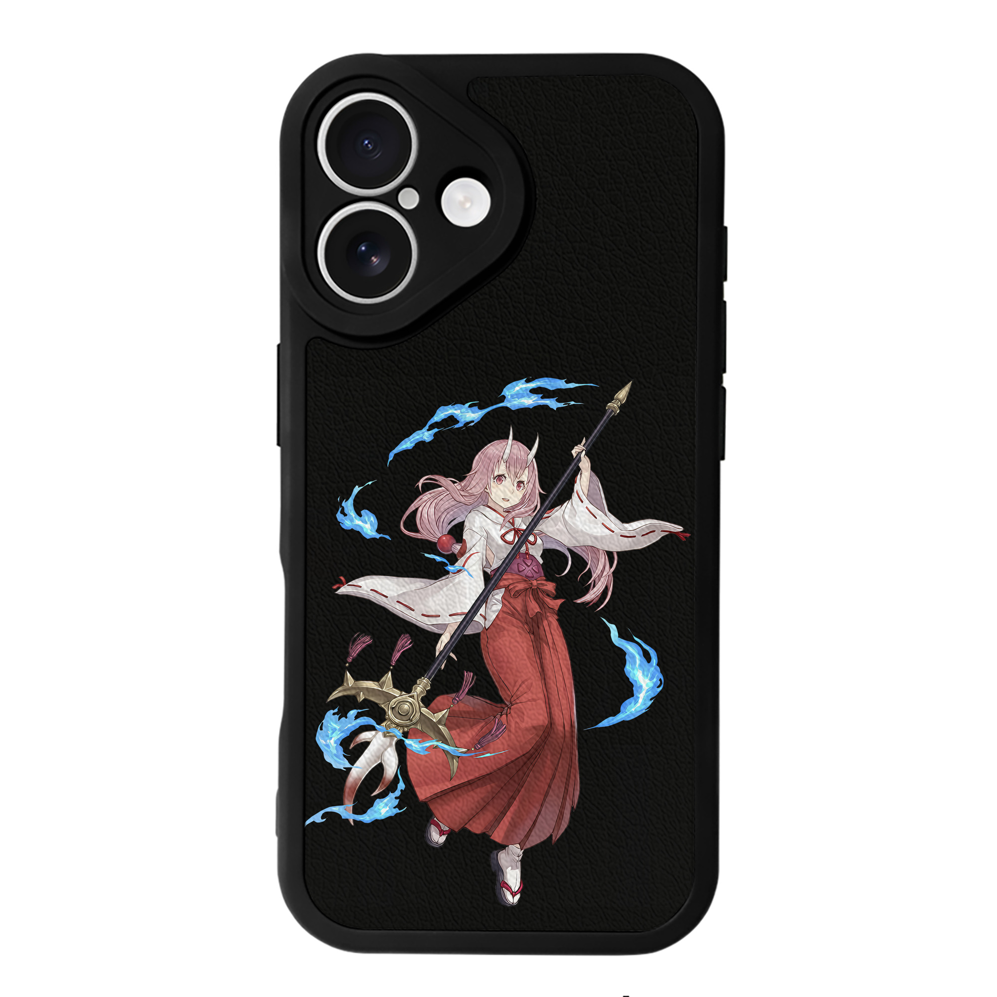 （画像用） 転スラ Regarding Reincarnated to Slime 【iPhone 16シリーズ対応】シリコンスマホケース（レザー調） 材質：シリコン